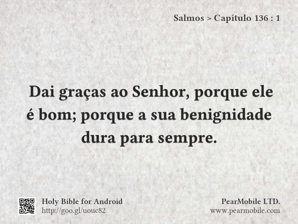 Salmos, Capítulo 136:1